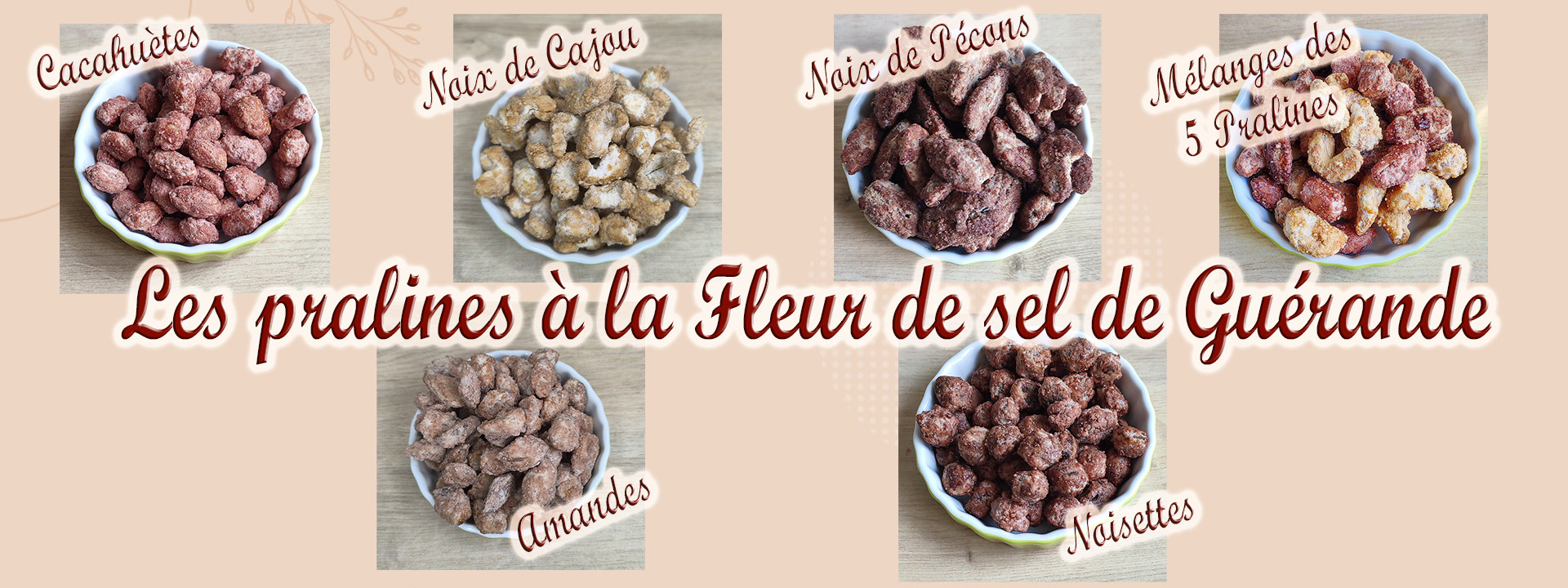 Les pralines à la fleur de sel de Guérande 